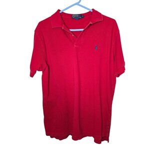 Polo By Ralph Lauren Mens‎ Red Polo Shirt L Cotton